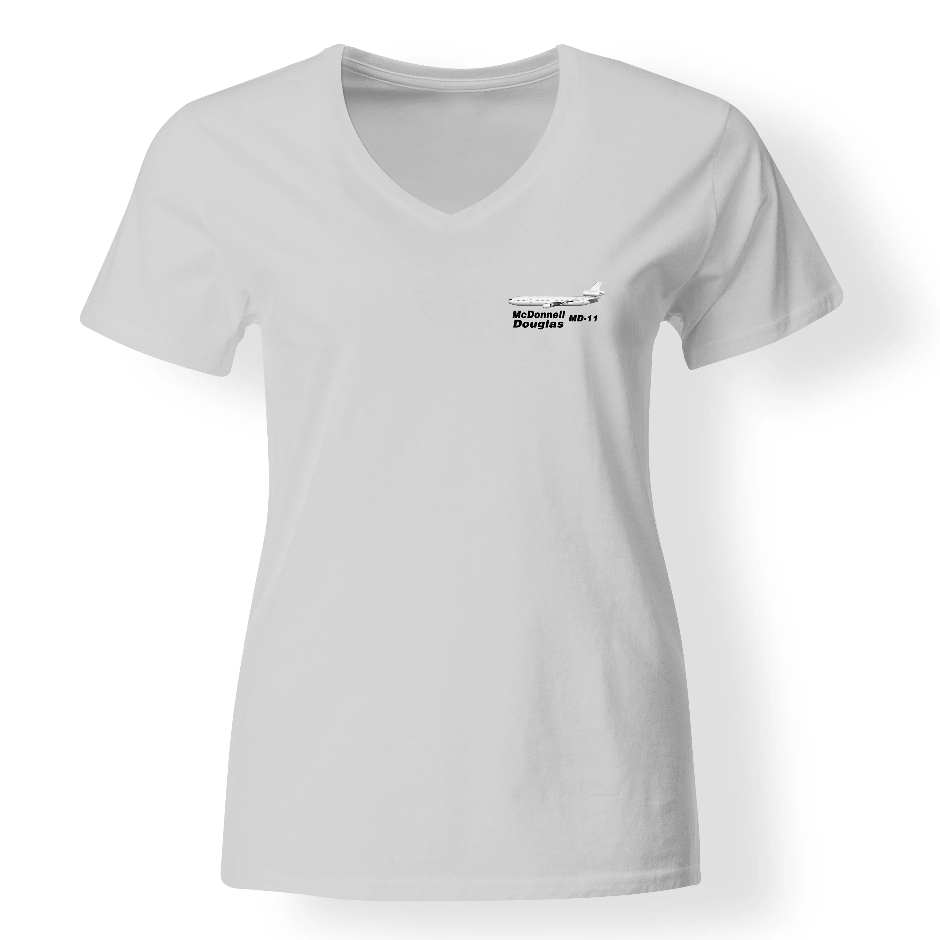 The McDonnell Douglas MD-11 Designed V-Neck T-Shirts - Image 20