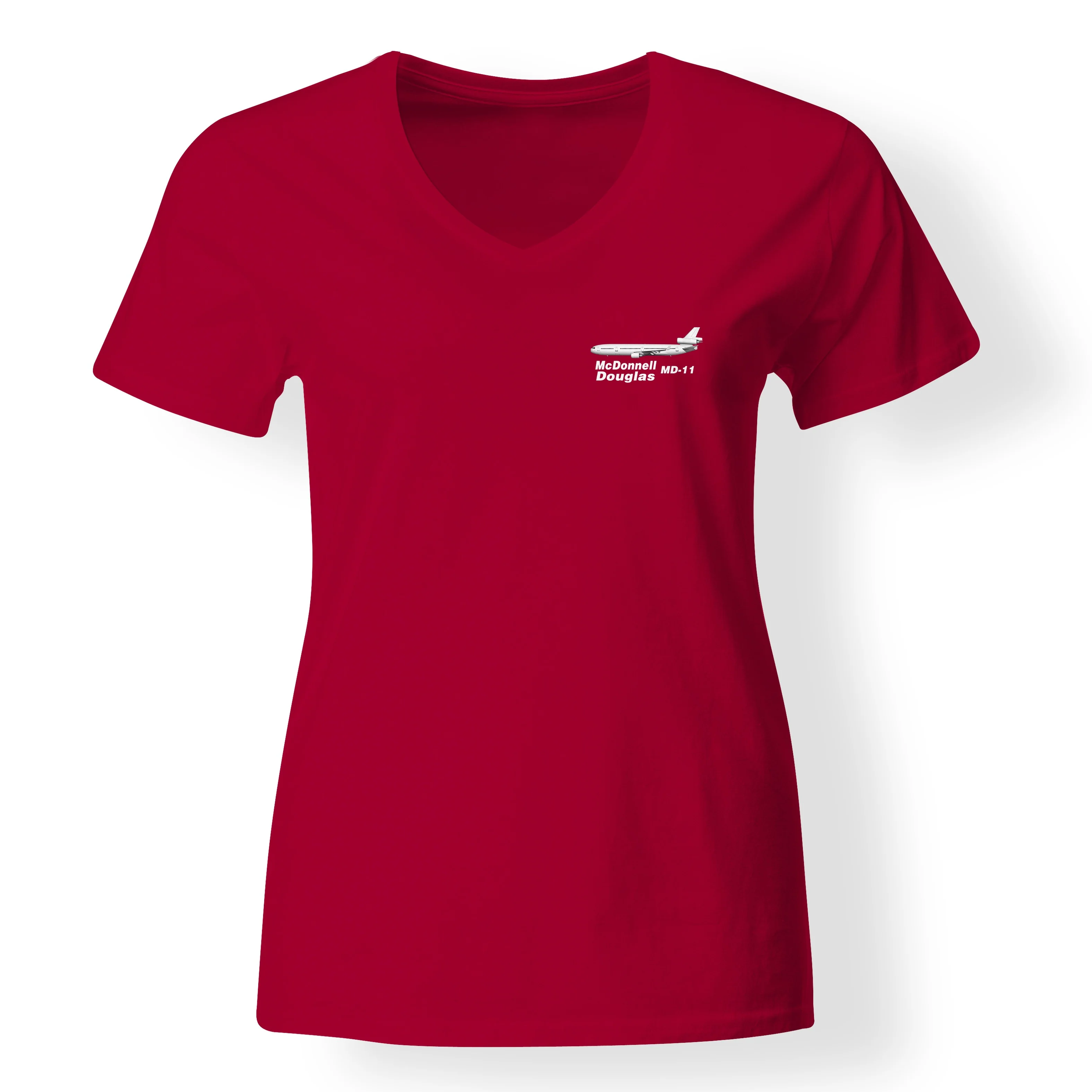 The McDonnell Douglas MD-11 Designed V-Neck T-Shirts - Image 8