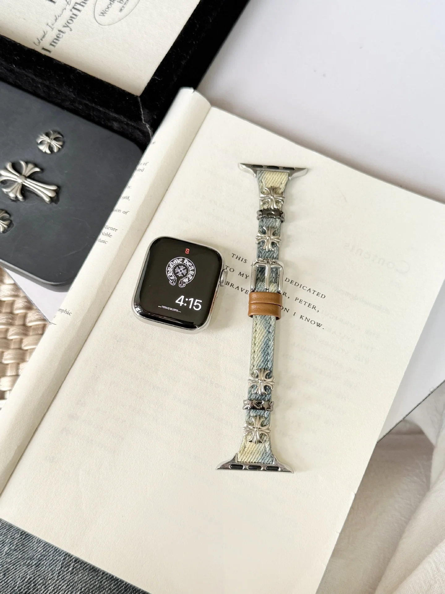 Thin Leather Watch Strap For Apple Watch Ultra Band - Image 11