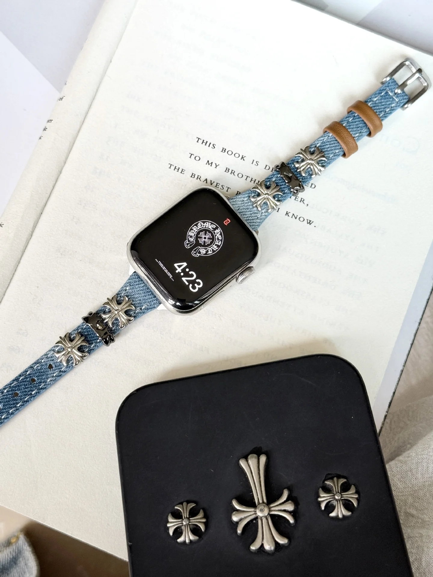 Thin Leather Watch Strap For Apple Watch Ultra Band - Image 14