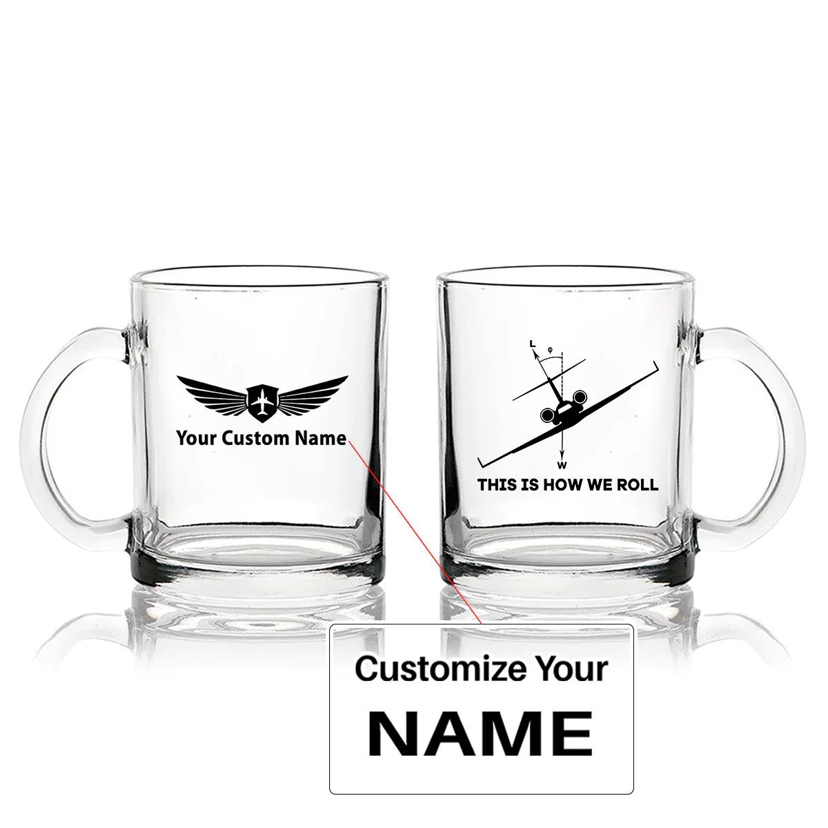 This is How We Roll Designed Coffee & Tea Glasses