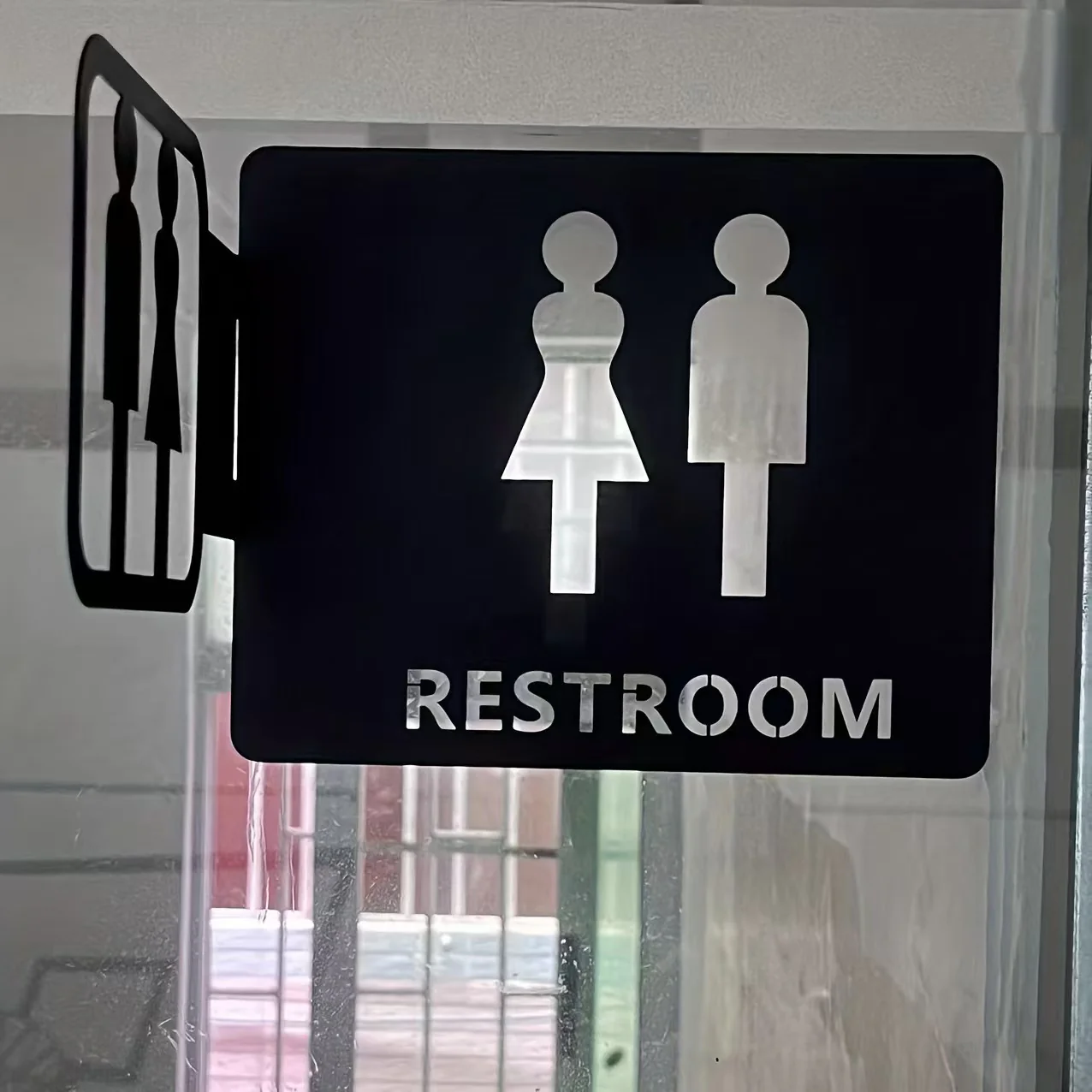 Toilet Signs Wall Sculpture 35x15CM - Image 2
