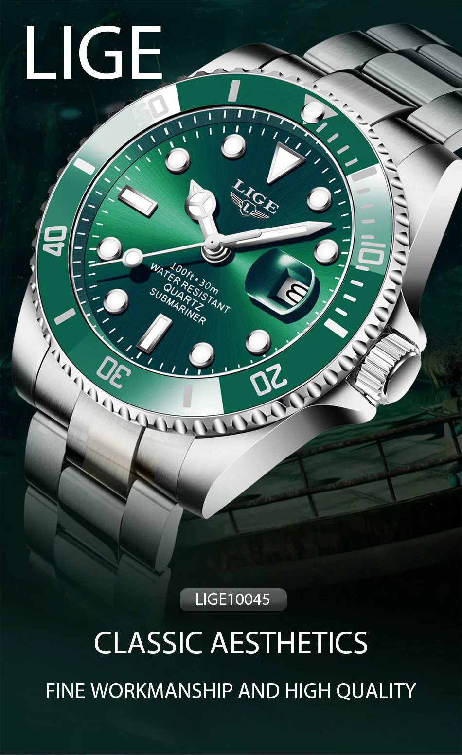 Top Brand Luxury Fashion Diver Watch - Image 8