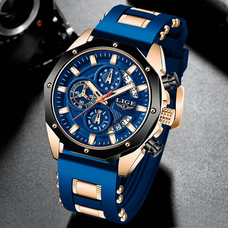 Top Brand Luxury Silicone Sport Watch Quartz Men Watche - Image 13