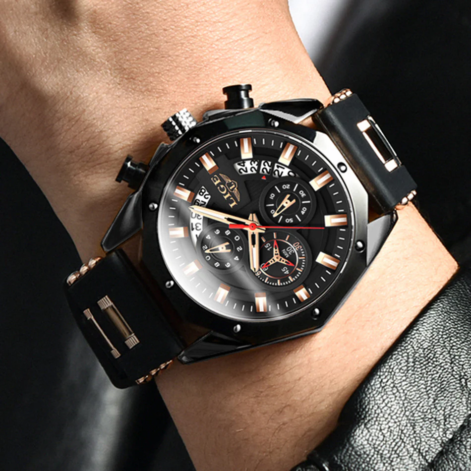 Top Brand Luxury Silicone Sport Watch Quartz Men Watche - Image 16