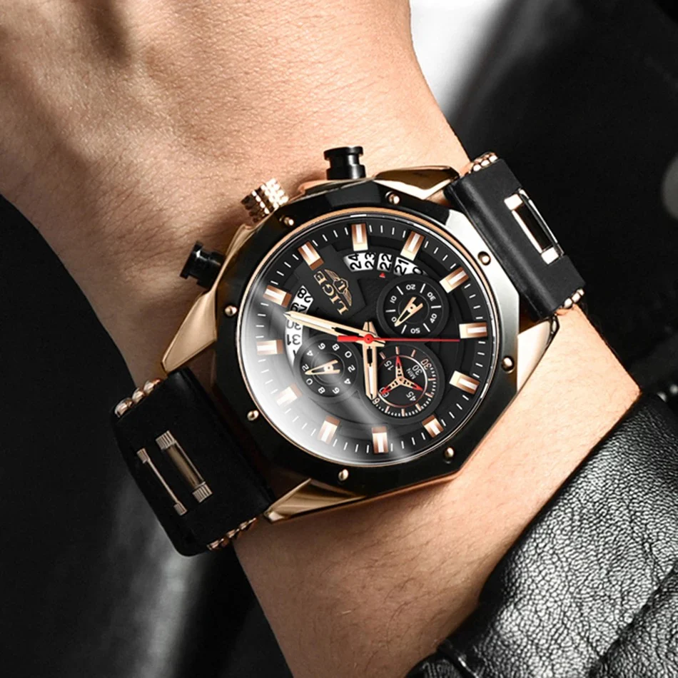 Top Brand Luxury Silicone Sport Watch Quartz Men Watche - Image 18