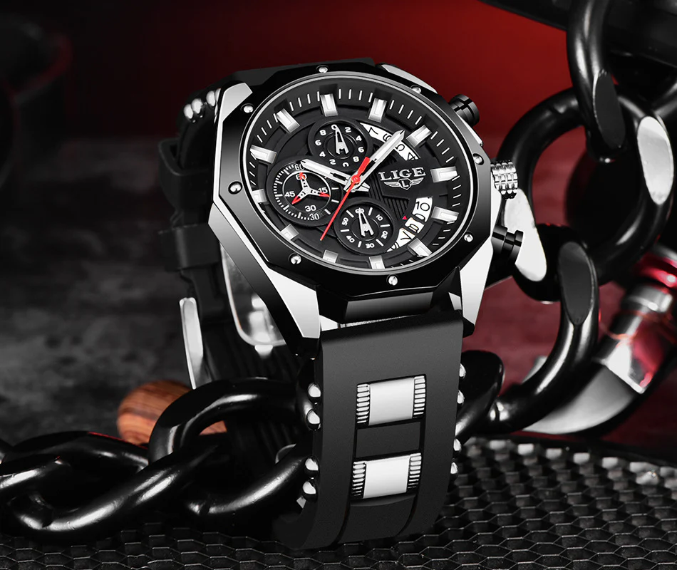 Top Brand Luxury Silicone Sport Watch Quartz Men Watche - Image 19