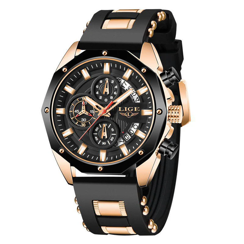 Top Brand Luxury Silicone Sport Watch Quartz Men Watche - Image 22