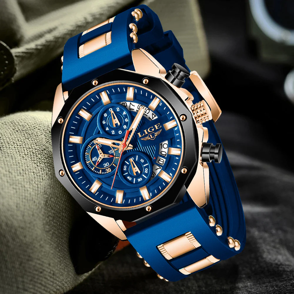 Top Brand Luxury Silicone Sport Watch Quartz Men Watche - Image 25