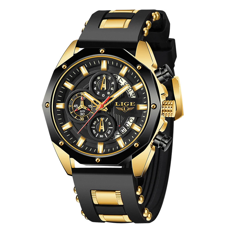 Top Brand Luxury Silicone Sport Watch Quartz Men Watche - Image 26
