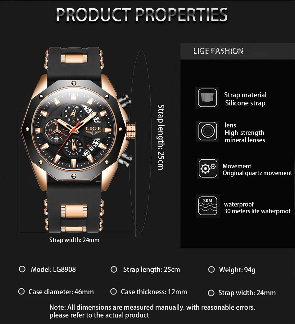Top Brand Luxury Silicone Sport Watch Quartz Men Watche - Image 7