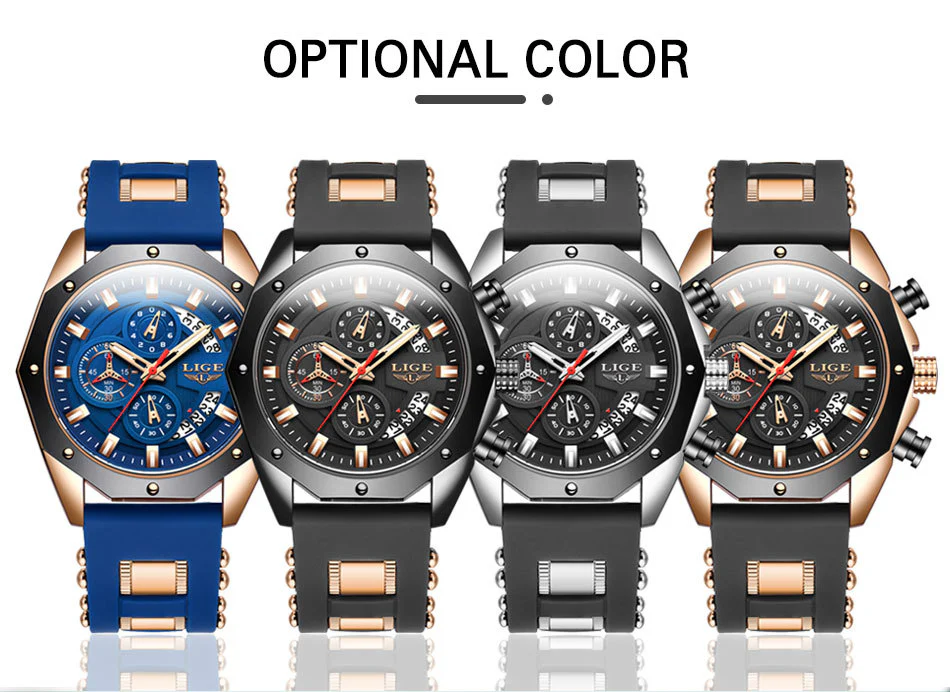 Top Brand Luxury Silicone Sport Watch Quartz Men Watche - Image 9