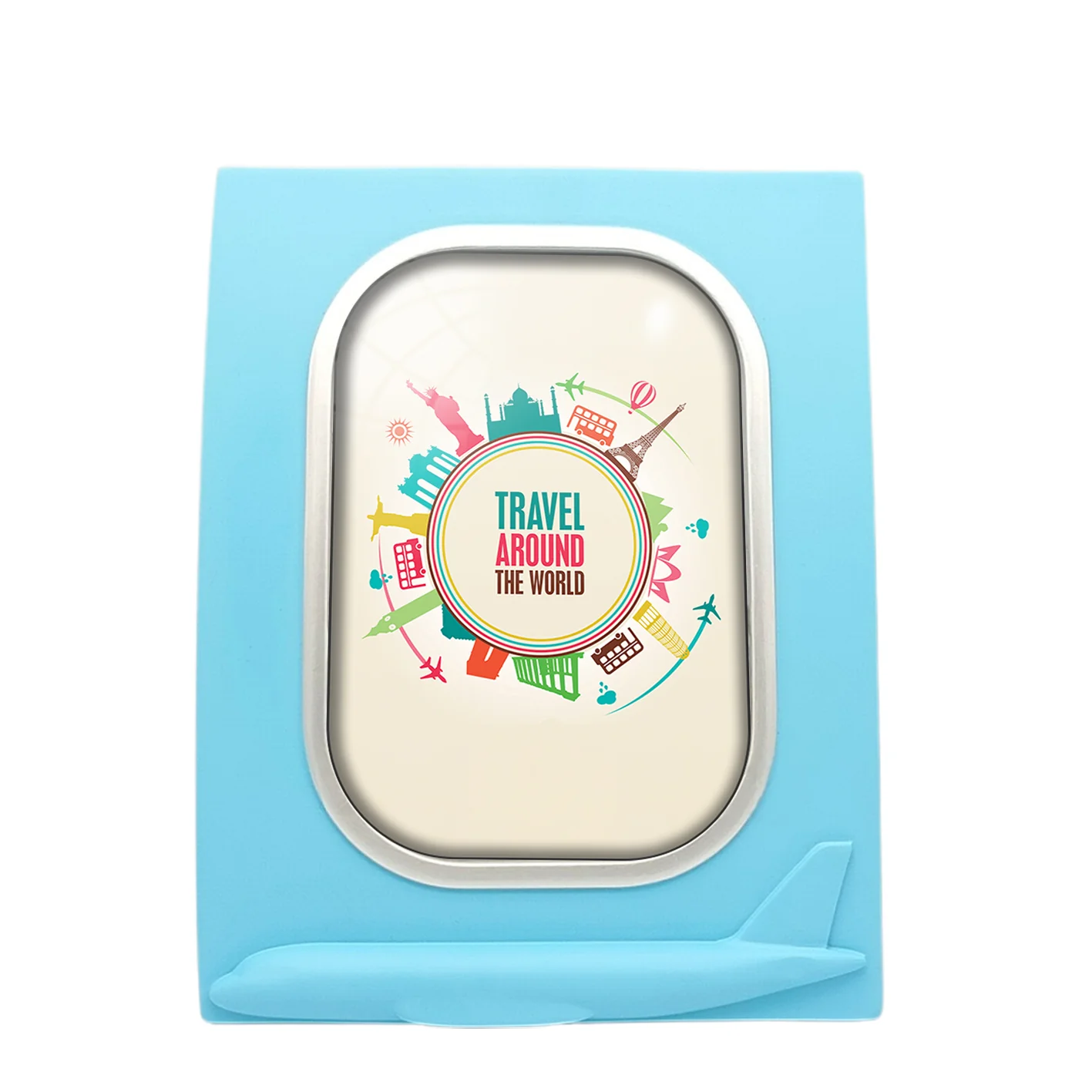 Travel Around The World Designed Airplane Window Photo Frame