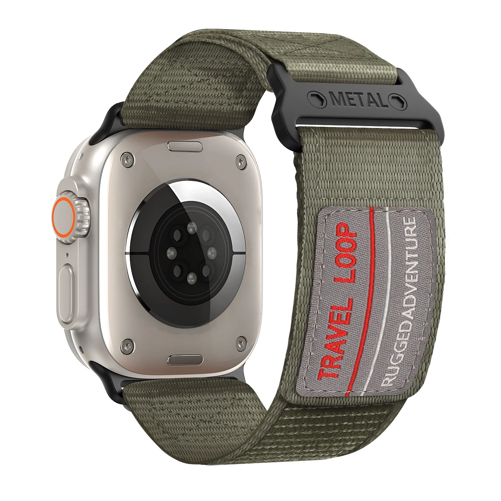 Travel Loop RUGGED ADVENTURE Sport Woven Nylon Strap for Apple Watch Band  Leather Correa Bracelet IWatch Series - Image 7