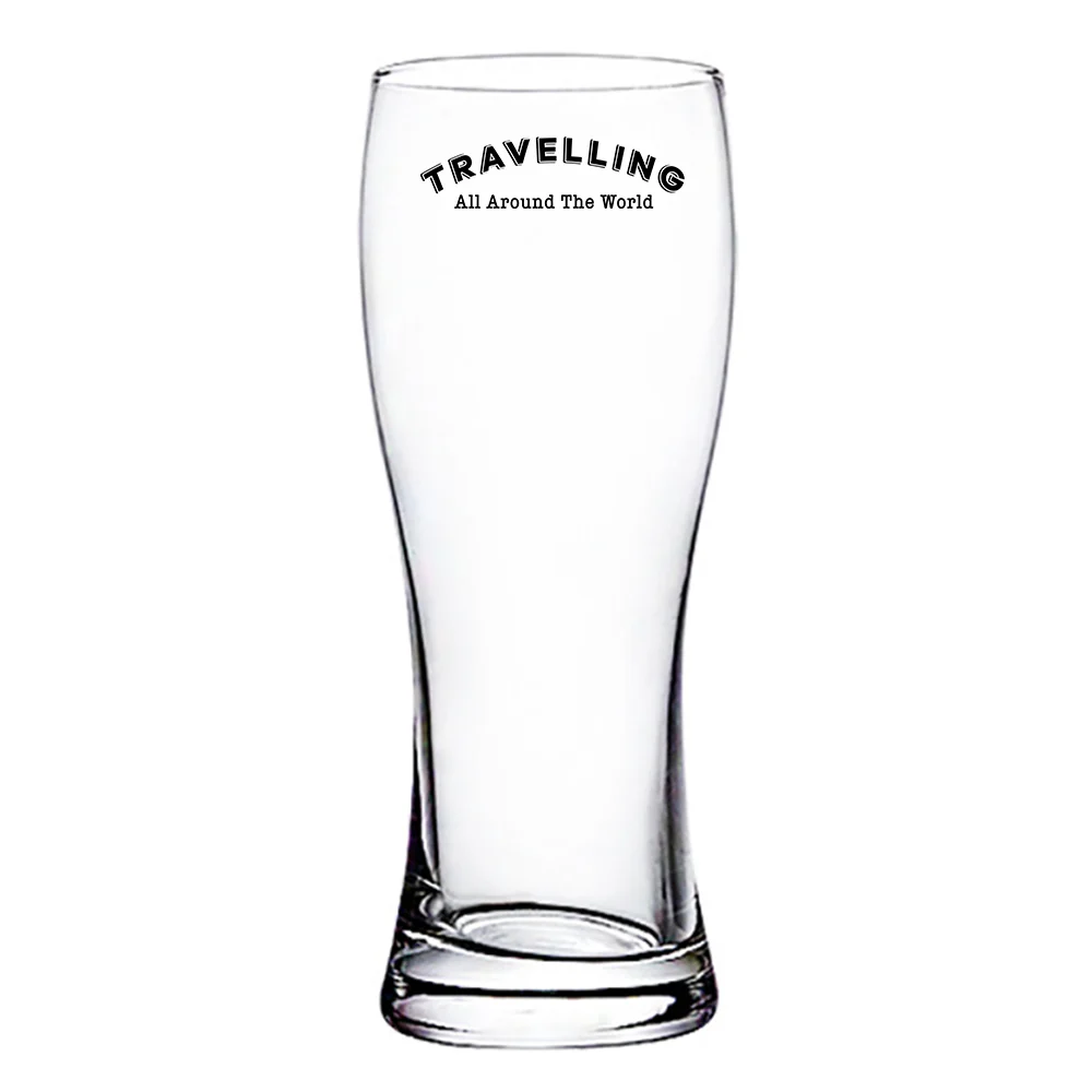 Travelling All Around The World Designed Pilsner Beer Glasses - Image 2