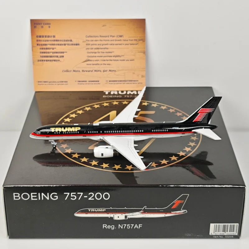 Trump Boeing B757-200 N757AF Airplane Model (1:400 Scale) - Image 4