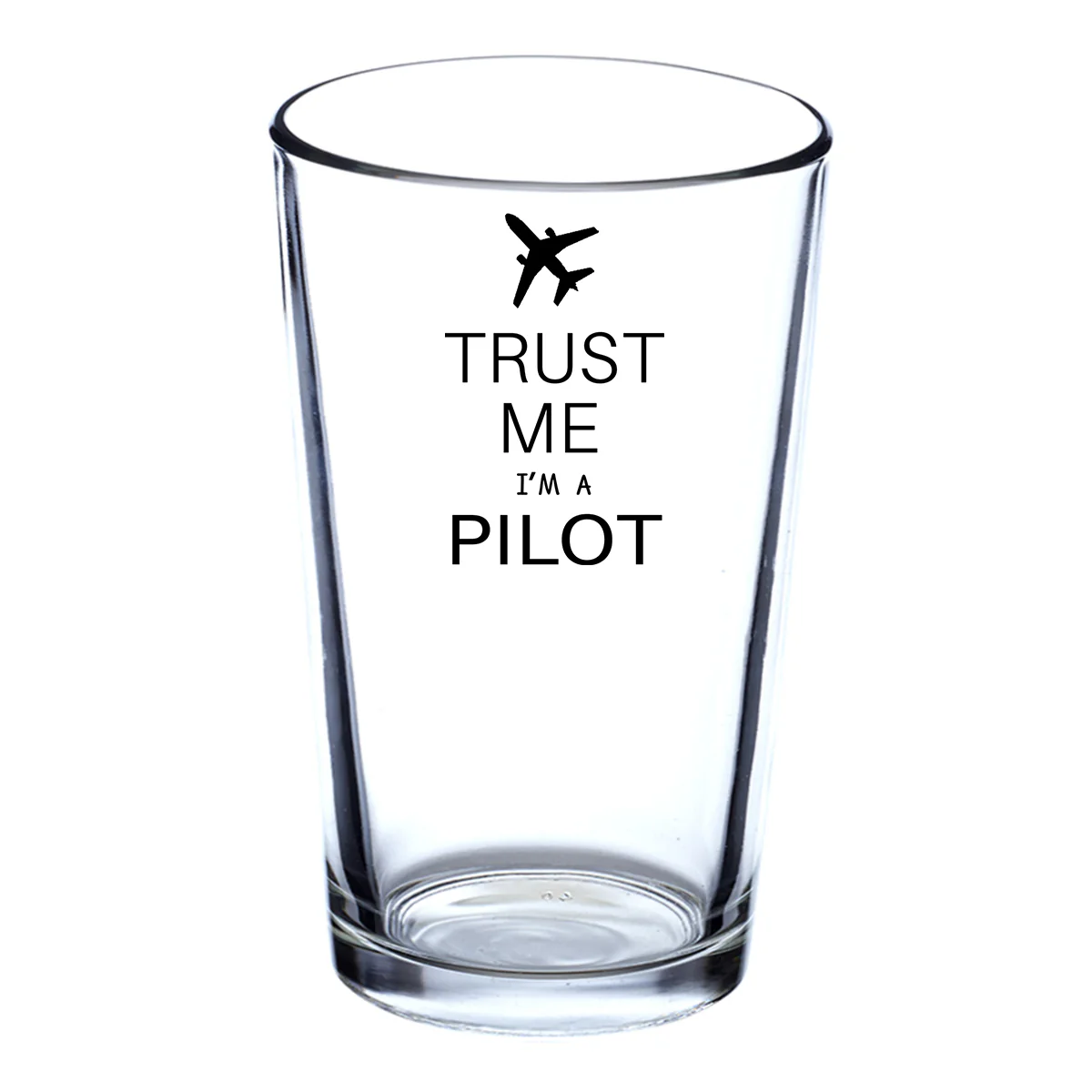 Trust Me I'm a Pilot 2 Designed Beer & Water Glasses - Image 2