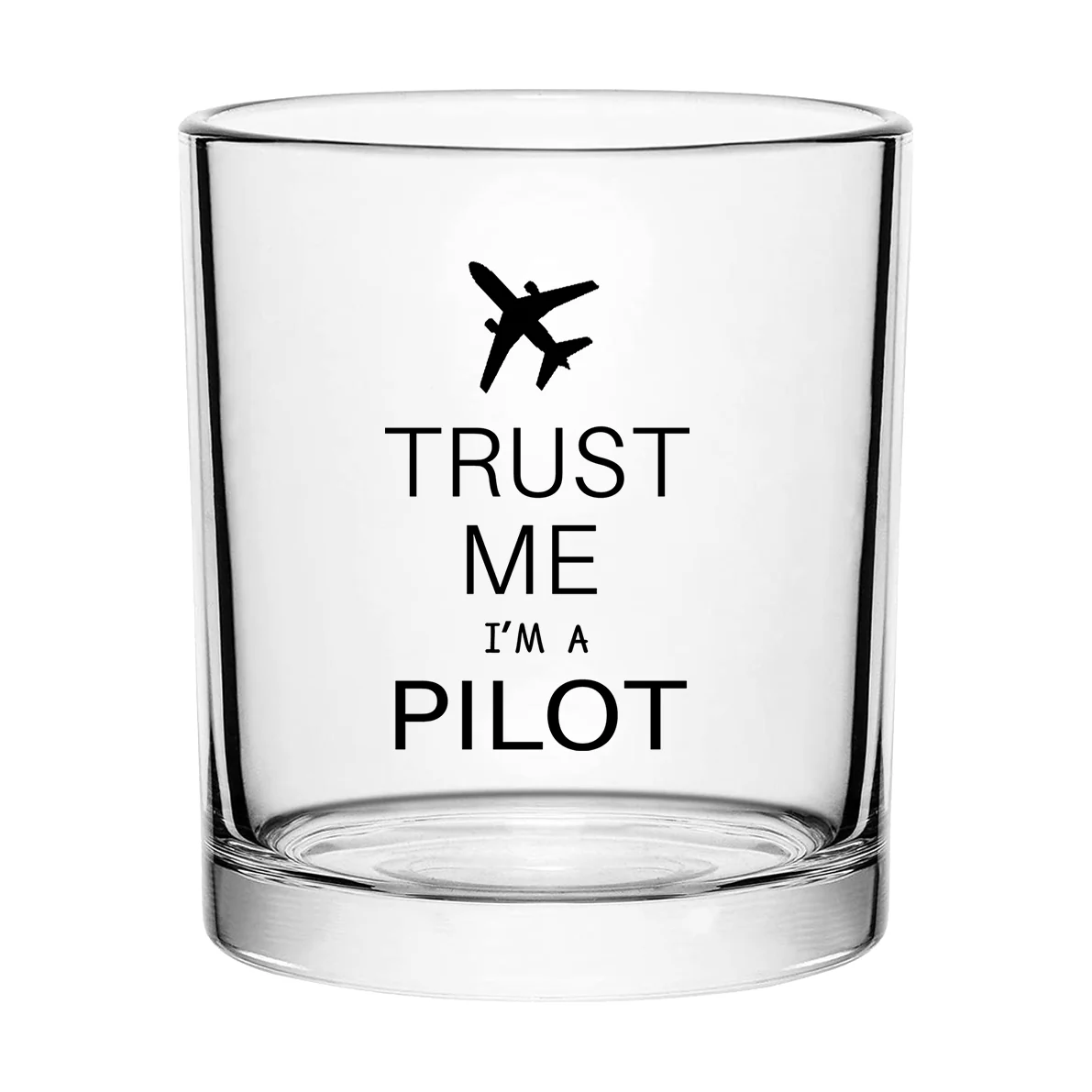 Trust Me I'm a Pilot 2 Designed Special Whiskey Glasses - Image 2