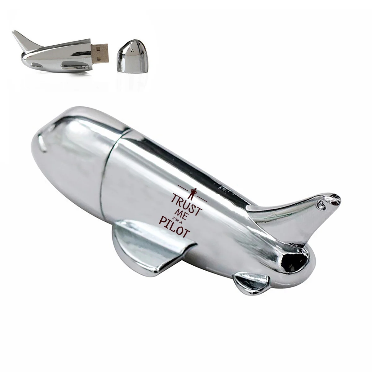 Trust Me I'm a Pilot Designed Airplane Shape USB Drives - Image 2