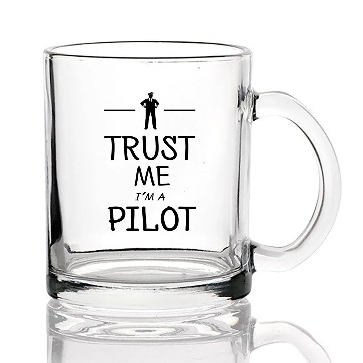 Trust Me I'm a Pilot Designed Coffee & Tea Glasses - Image 2