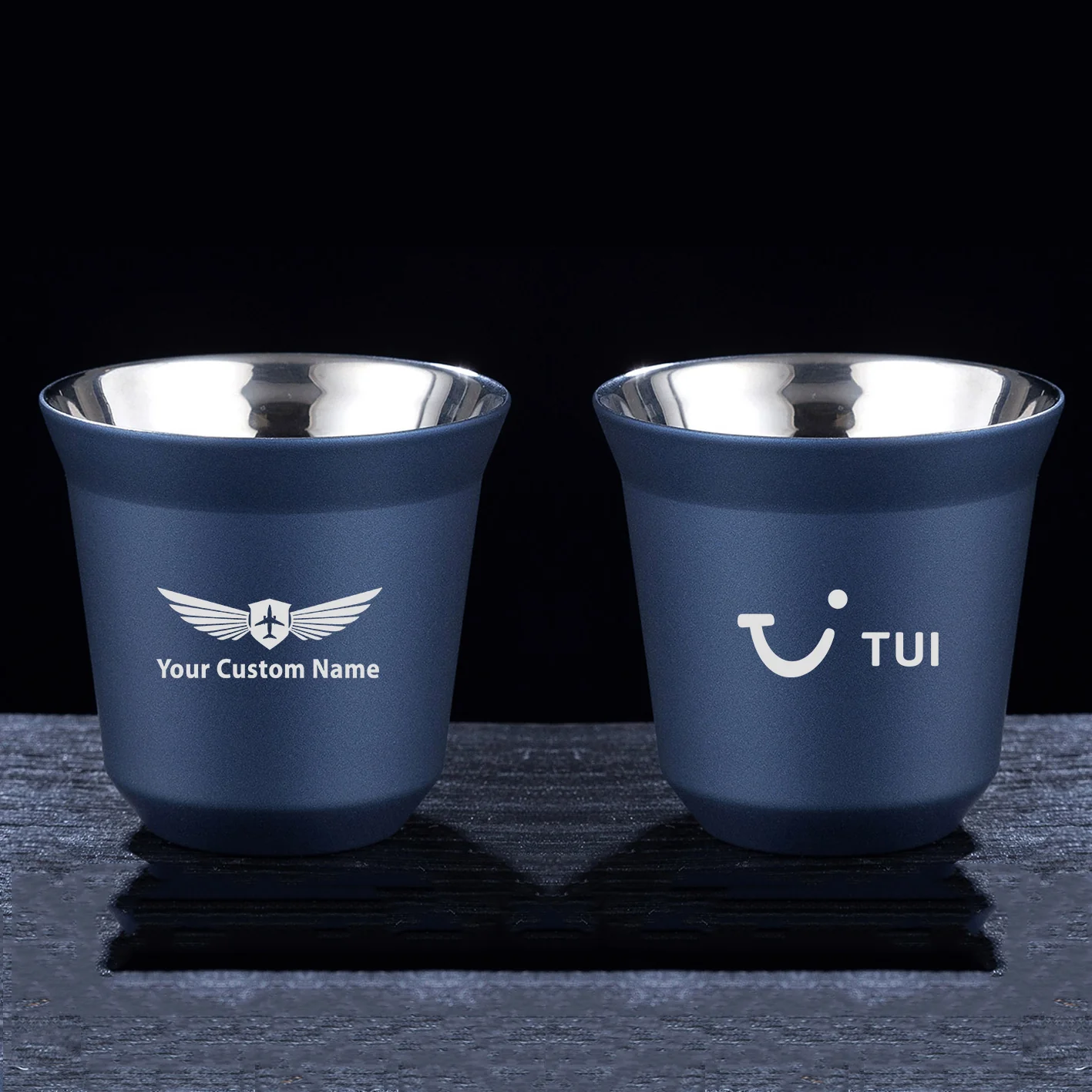 TUI Airlines Designed Double Wall Stainless Steel Coffee Mugs - Image 3