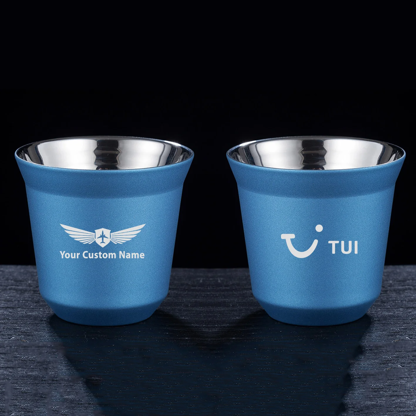 TUI Airlines Designed Double Wall Stainless Steel Coffee Mugs - Image 5