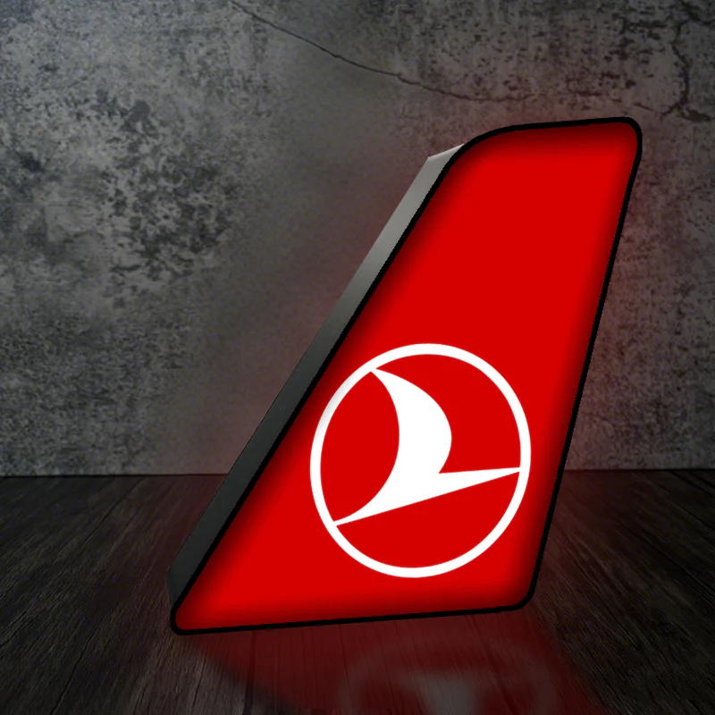 Turkish Airlines Designed Led Aircraft Tail & 3D Lamp