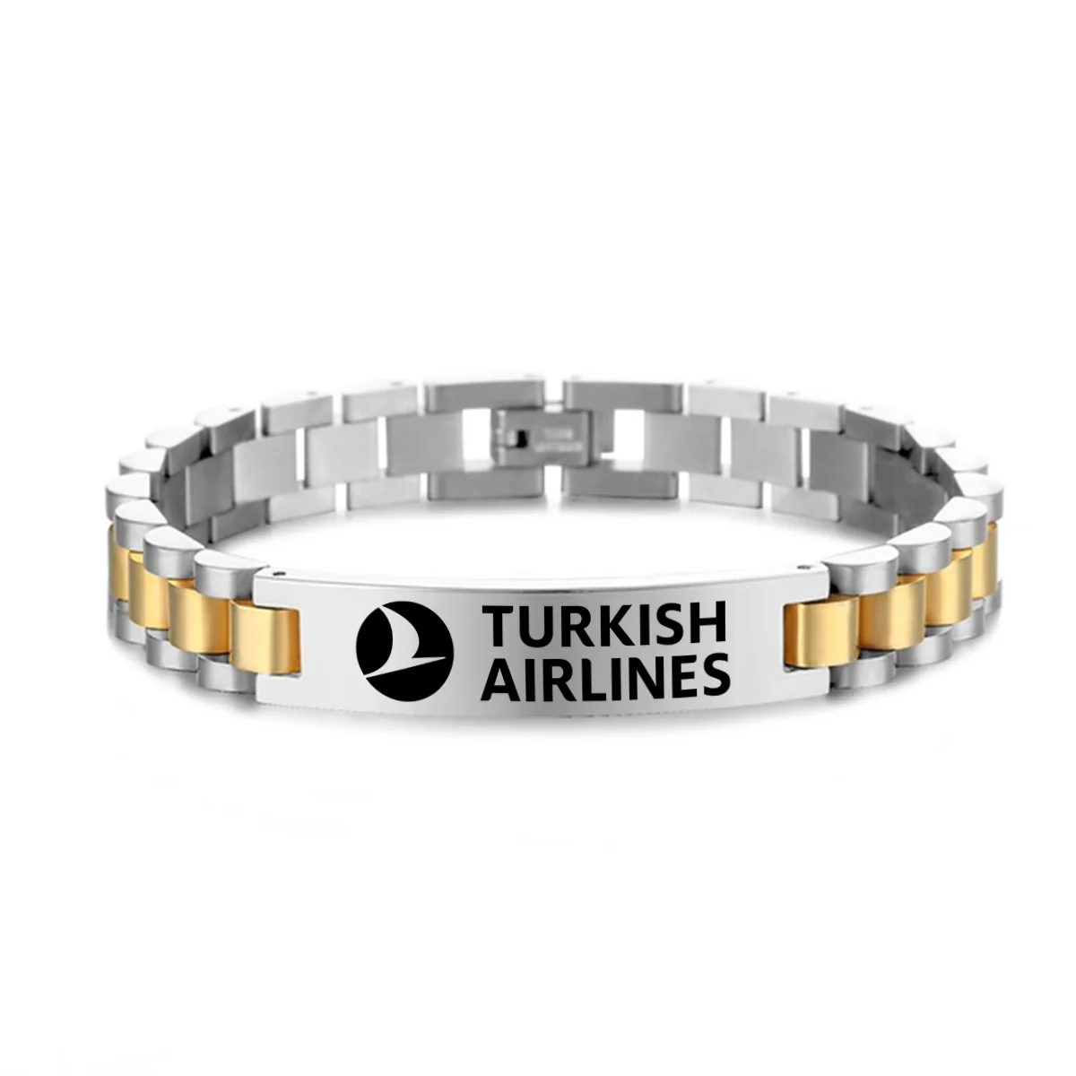 Turkish Airlines Designed Stainless Steel Chain Bracelets - Image 3