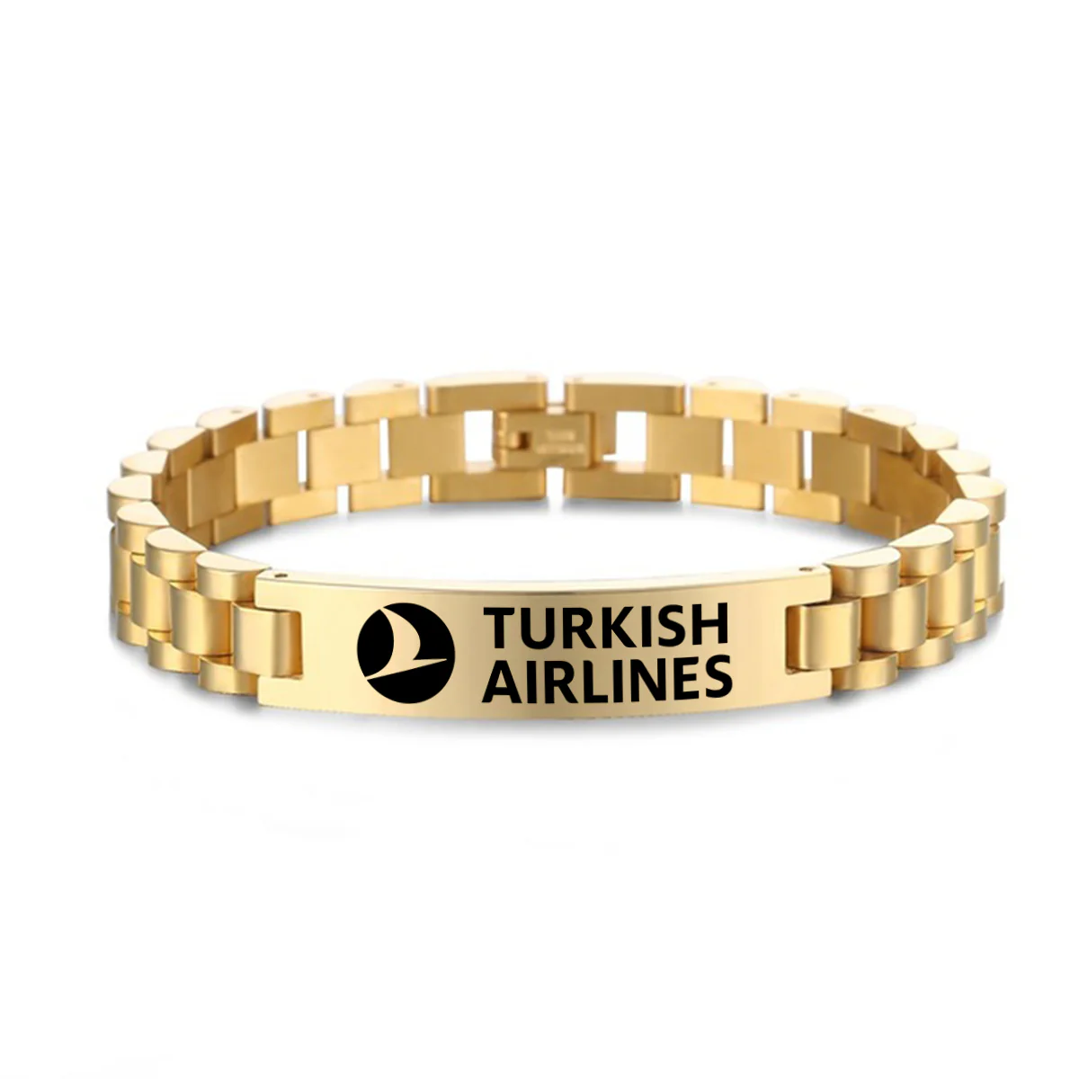 Turkish Airlines Designed Stainless Steel Chain Bracelets - Image 4