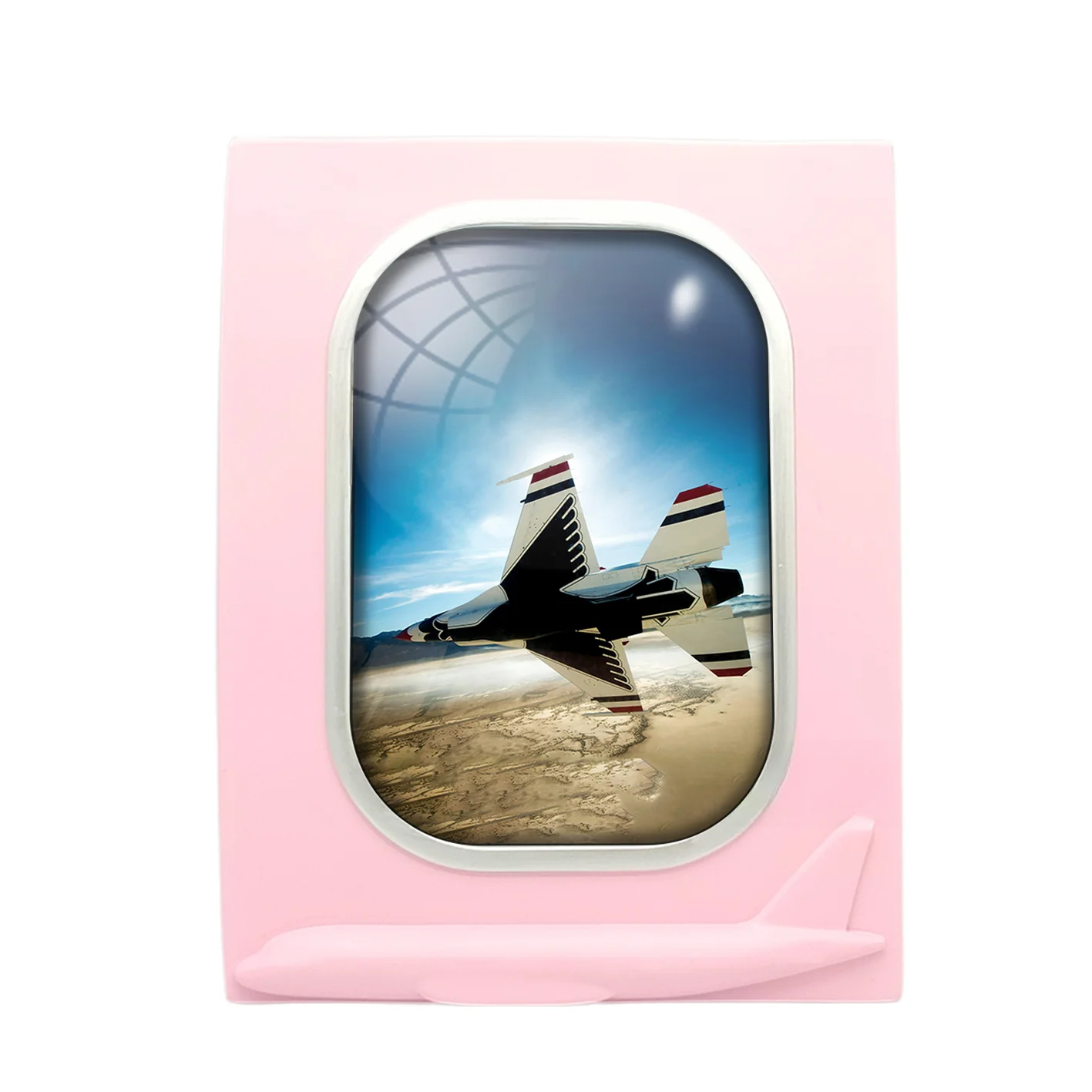 Turning Right Fighter Jet 16 Designed Airplane Window Photo Frame - Image 3