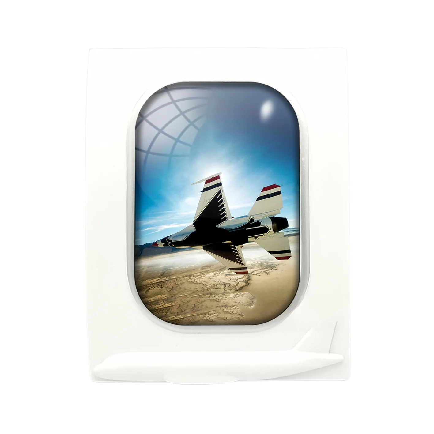 Turning Right Fighter Jet 16 Designed Airplane Window Photo Frame - Image 4