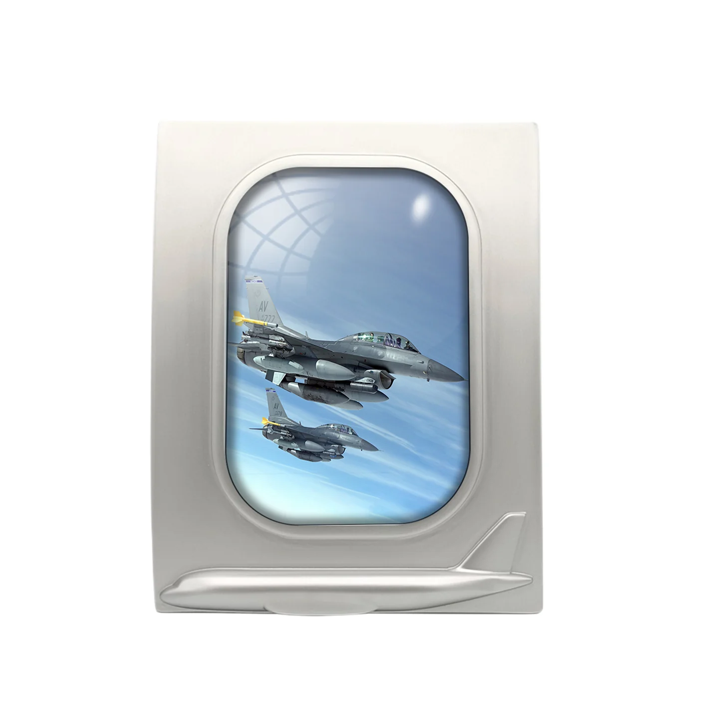 Two Fighter Jets Designed Airplane Window Photo Frame - Image 2