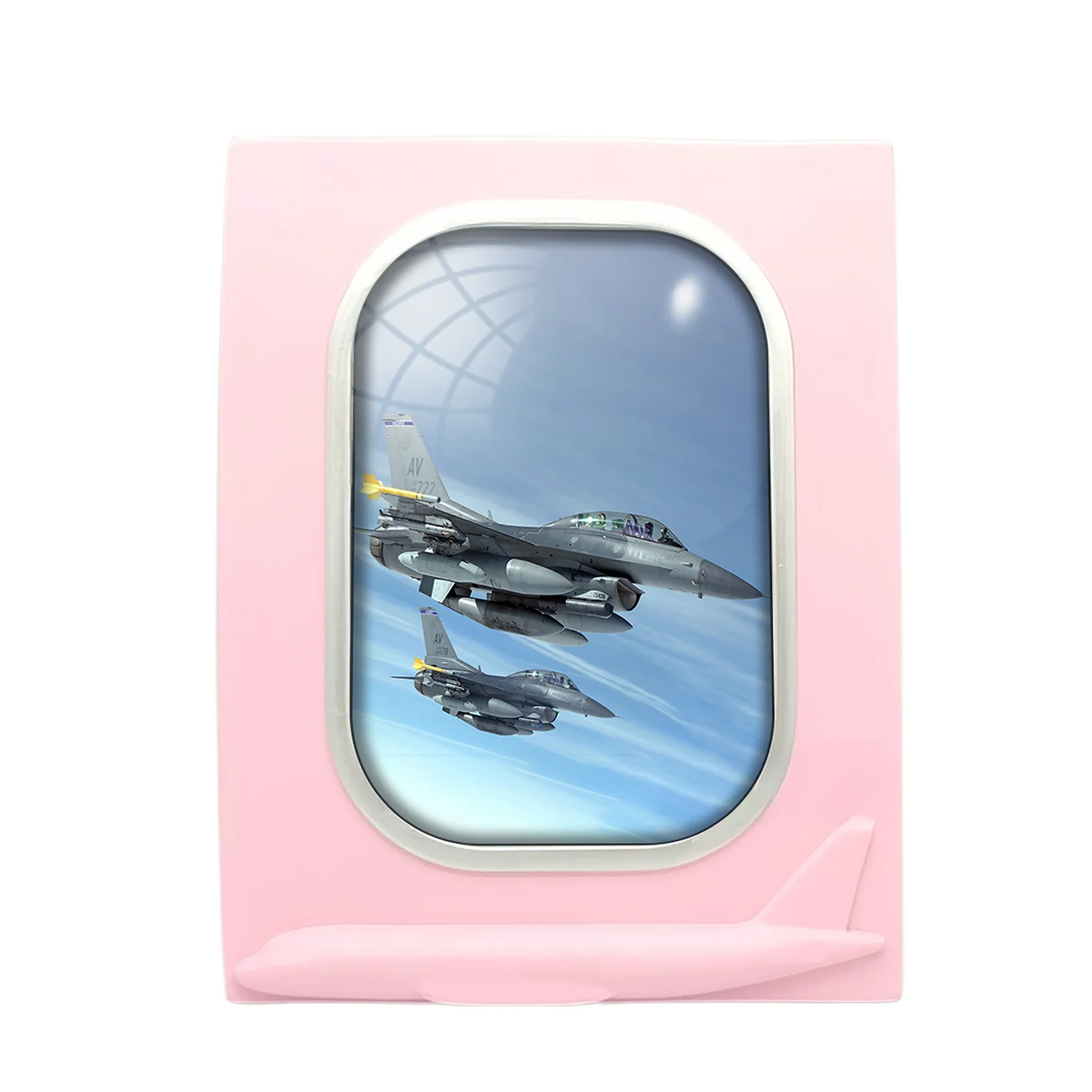 Two Fighter Jets Designed Airplane Window Photo Frame - Image 3