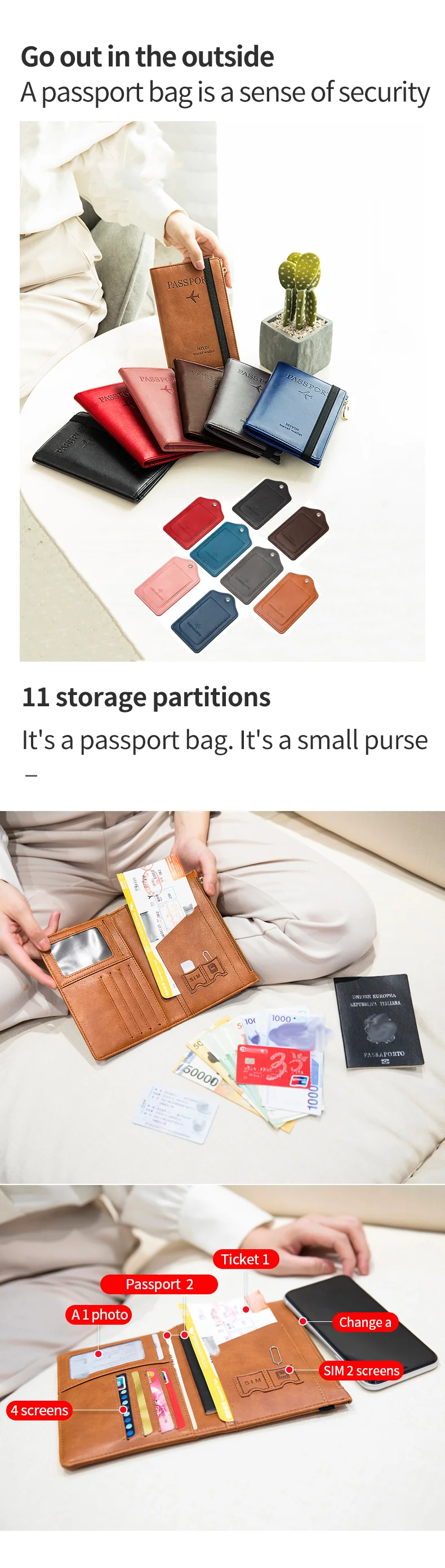 Ultra-Thin RFID Passport  ID Document Holder - Image 12