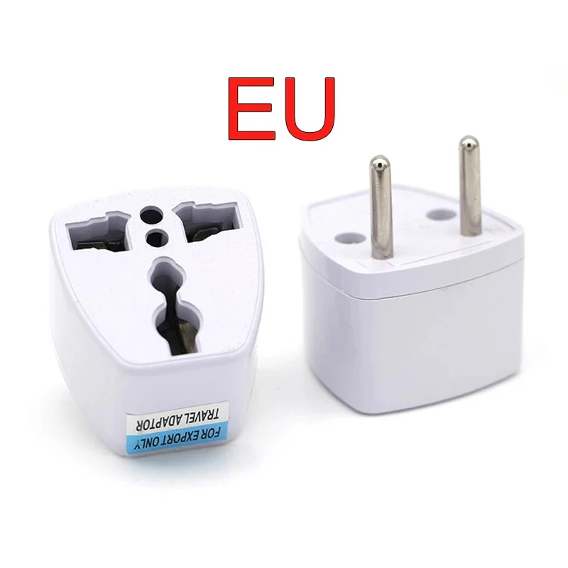 Universal US/UK/AU-to-EU Travel Power Adapter (2 Round Pin Socket) - Image 3