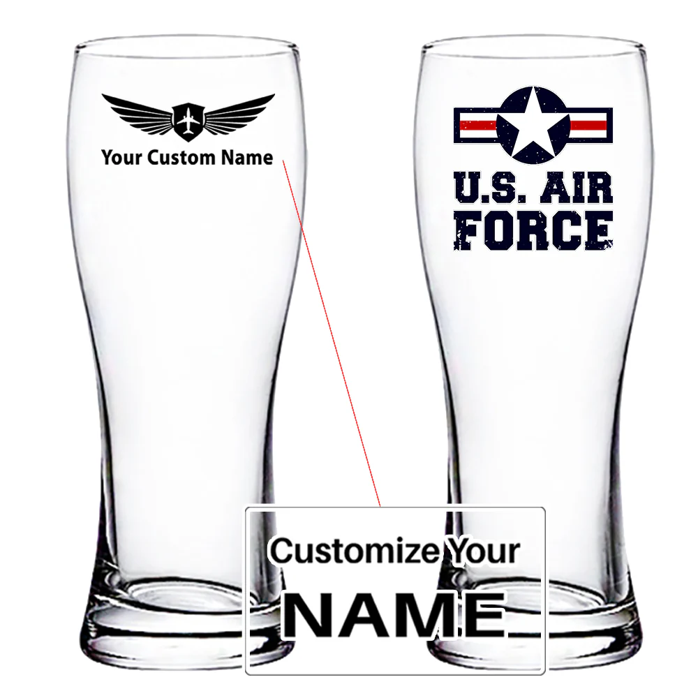 US Air Force Designed Pilsner Beer Glasses