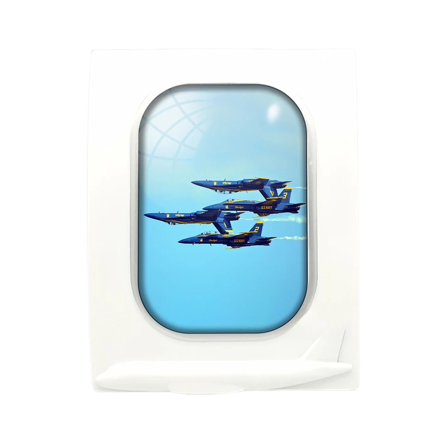 US Navy Blue Angels Designed Airplane Window Photo Frame - Image 4