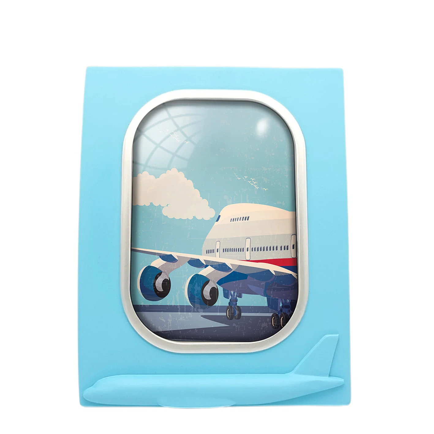 Vintage Boeing 747 Designed Airplane Window Photo Frame