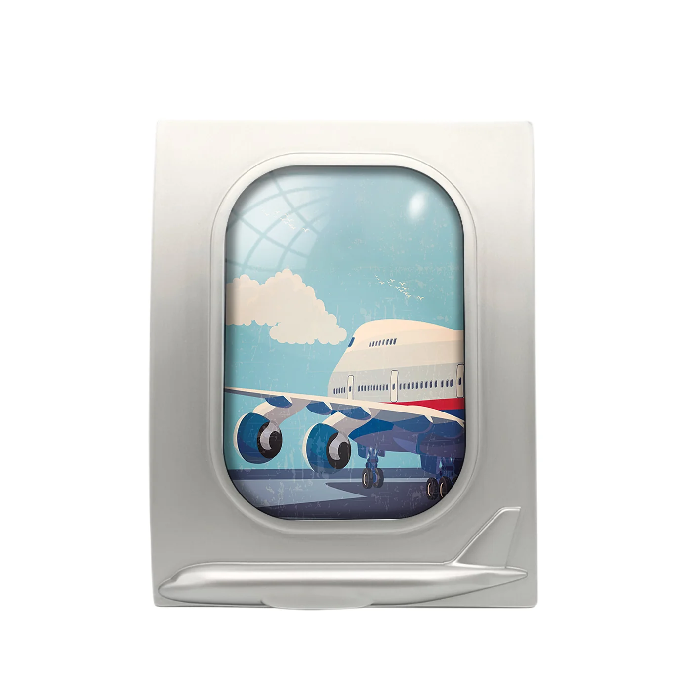 Vintage Boeing 747 Designed Airplane Window Photo Frame - Image 2