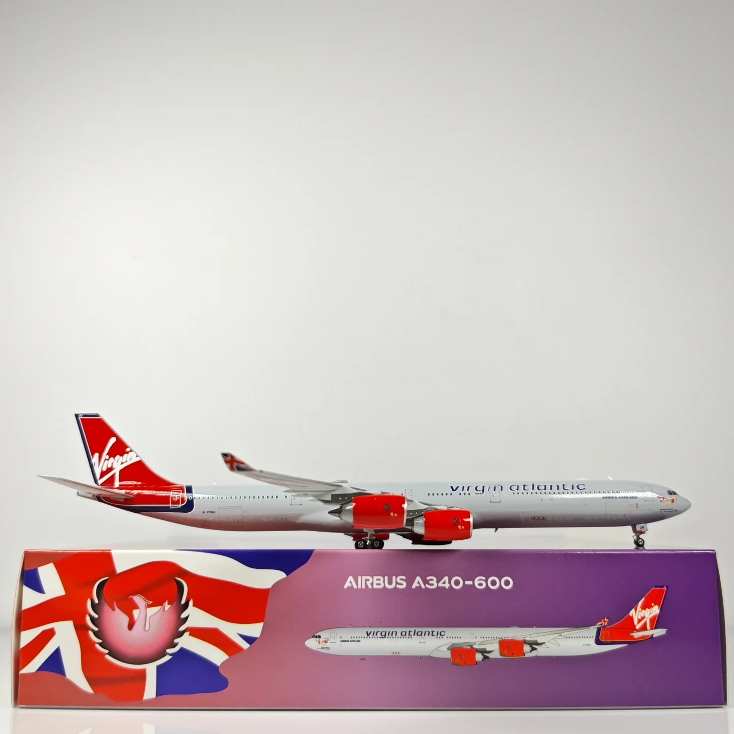 Virgin Atlantic Airbus A340-600 G-VYOU Airplane Model 1/400 Scale - Image 7