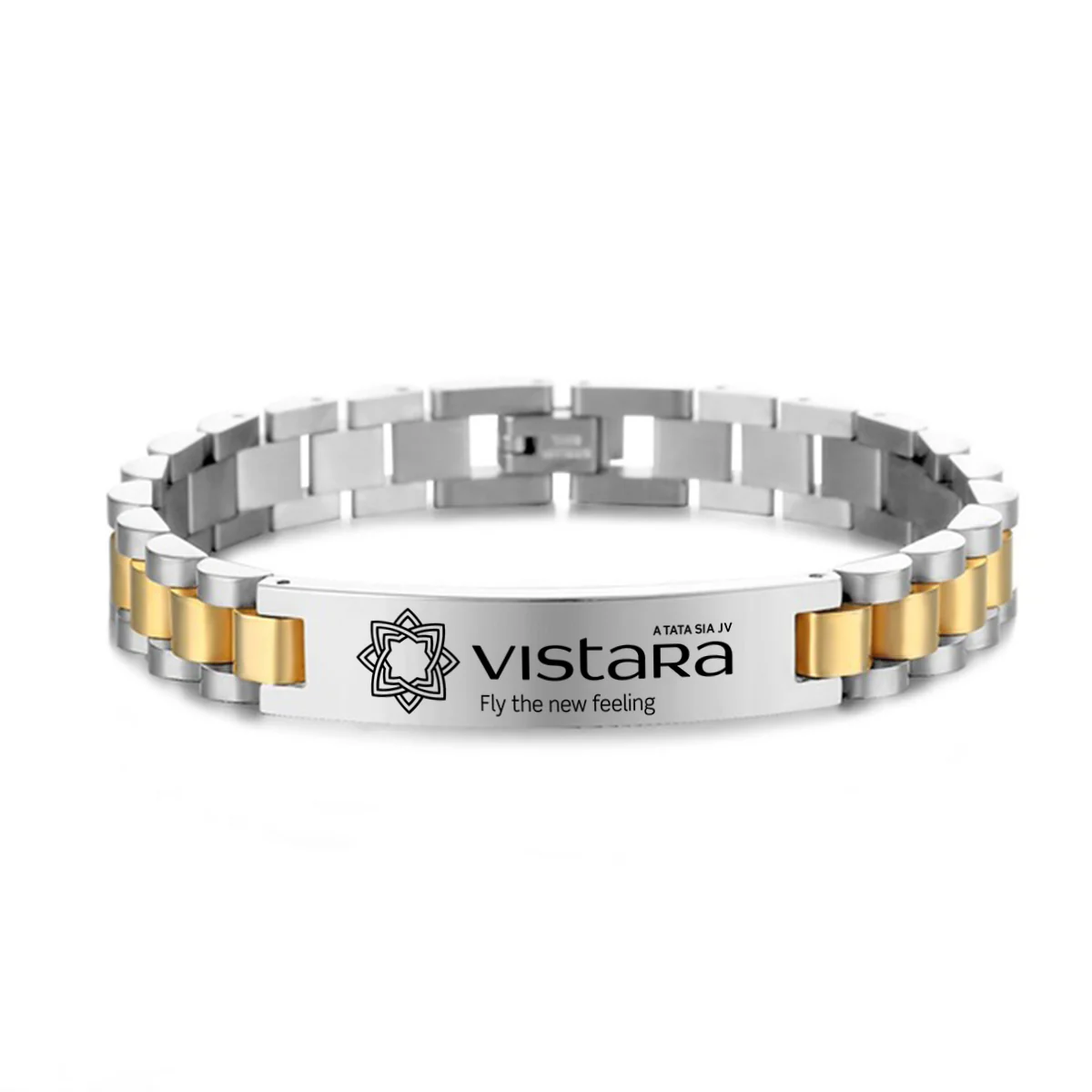 Vistara Airlines Designed Stainless Steel Chain Bracelets - Image 3