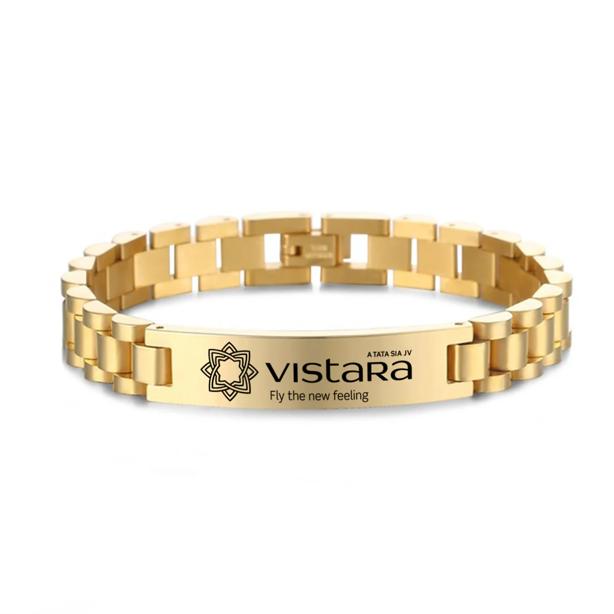 Vistara Airlines Designed Stainless Steel Chain Bracelets - Image 4