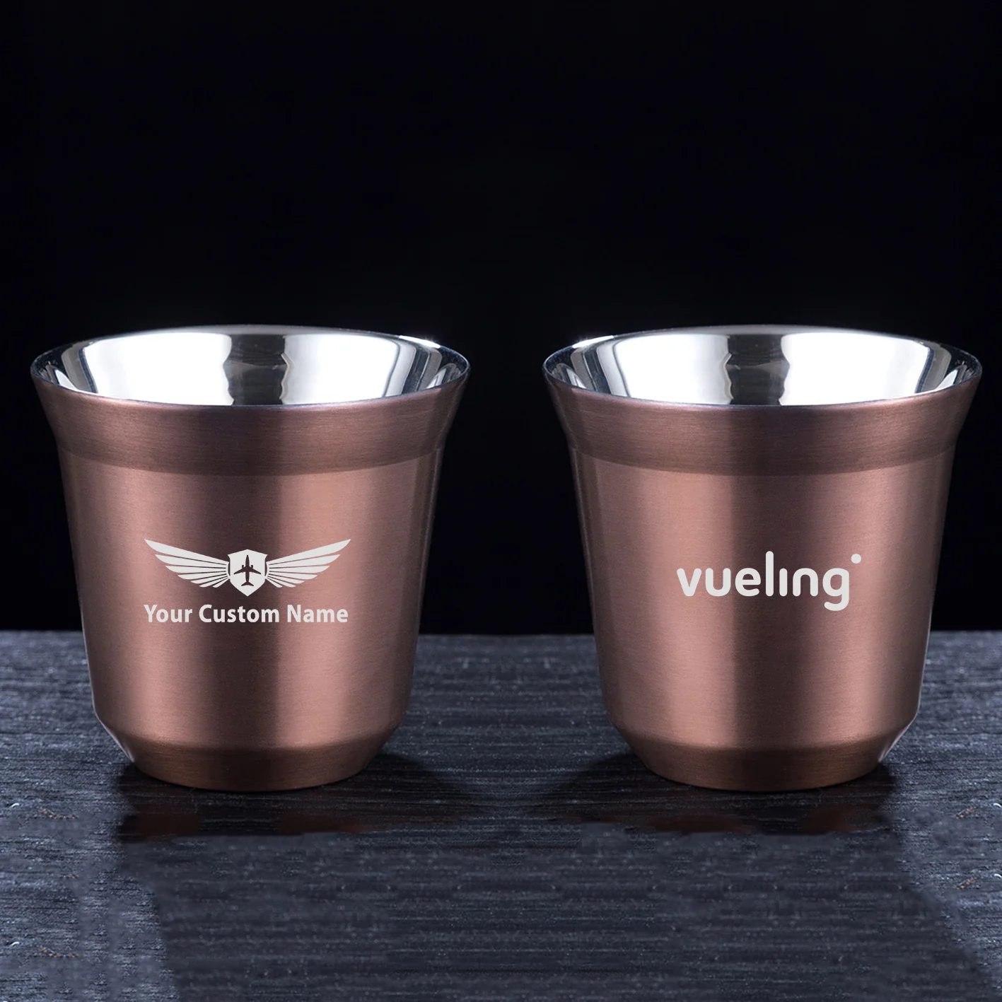 Vueling Airlines Designed Double Wall Stainless Steel Coffee Mugs - Image 7