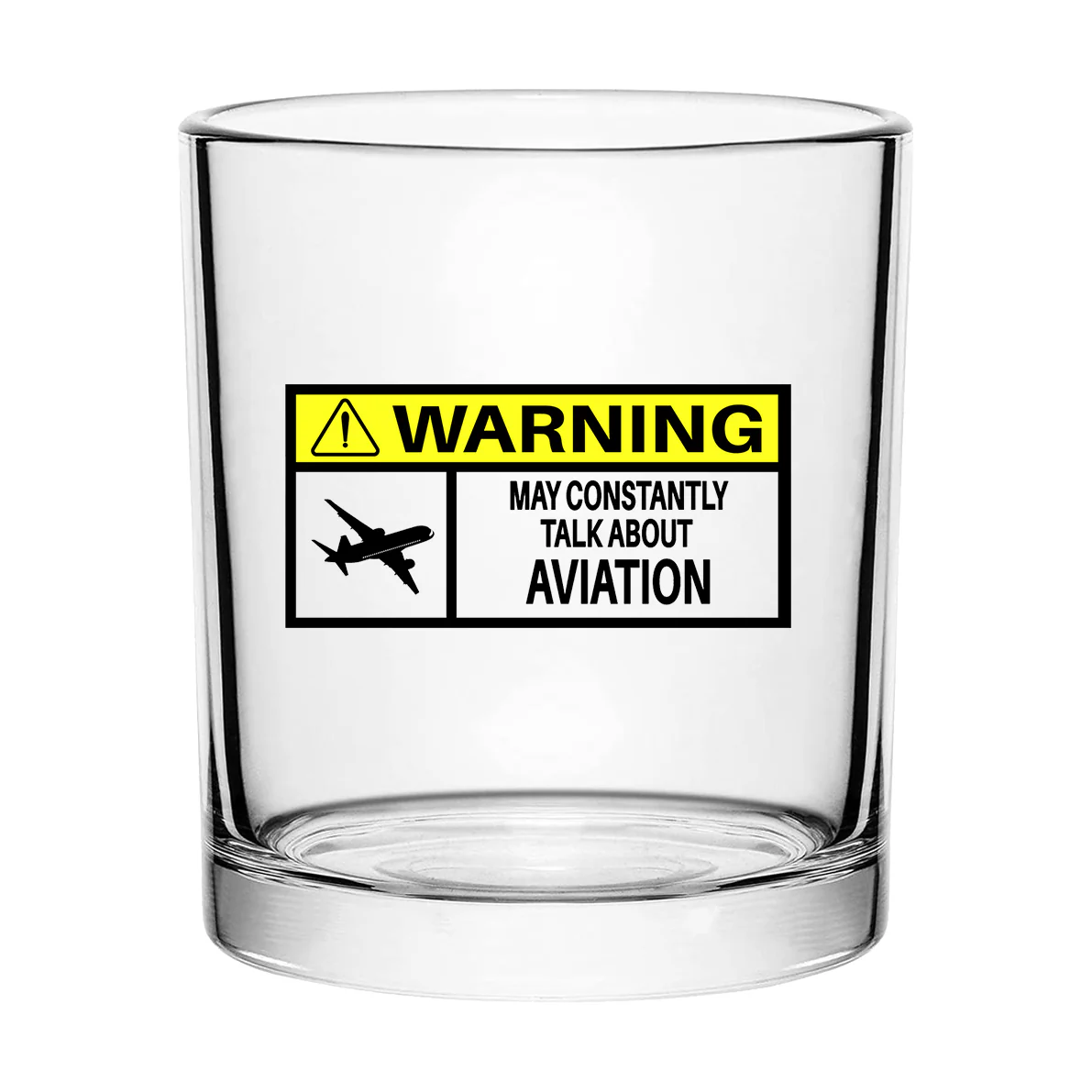 Warning May Constantly Talk About Aviation Designed Special Whiskey Glasses - Image 2