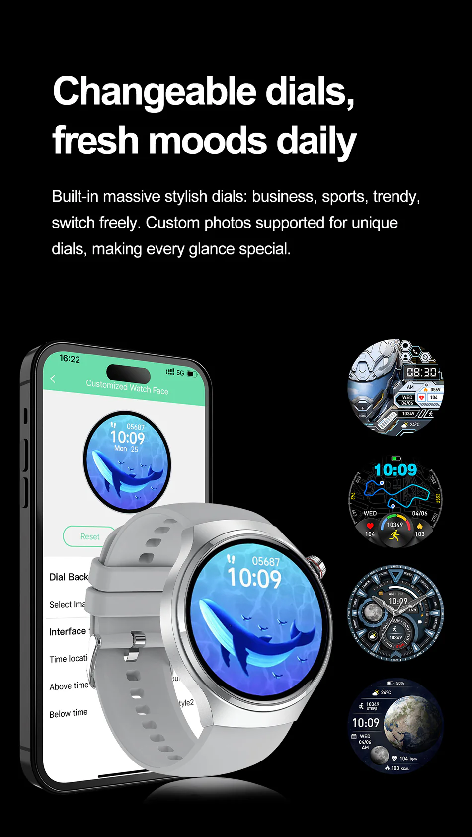WATCH GT4 Smart Watch: Unisex Design with 360*360 HD Screen, 150+ Sports Modes & Bluetooth Calling - Image 18