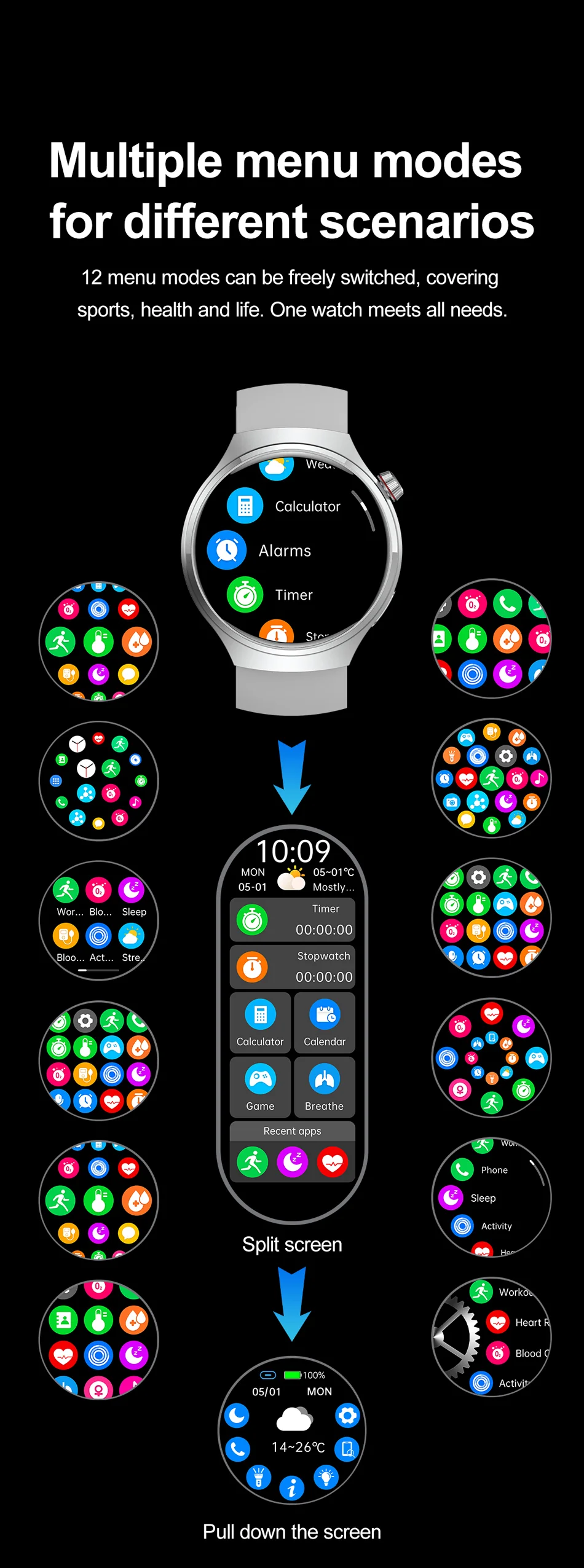 WATCH GT4 Smart Watch: Unisex Design with 360*360 HD Screen, 150+ Sports Modes & Bluetooth Calling - Image 27