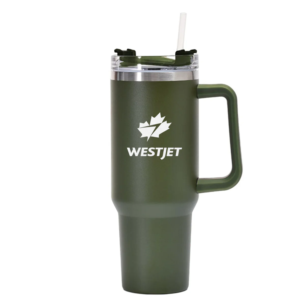 WestJet Airlines Designed 40oz Stainless Steel Car Mug With Holder - Image 10