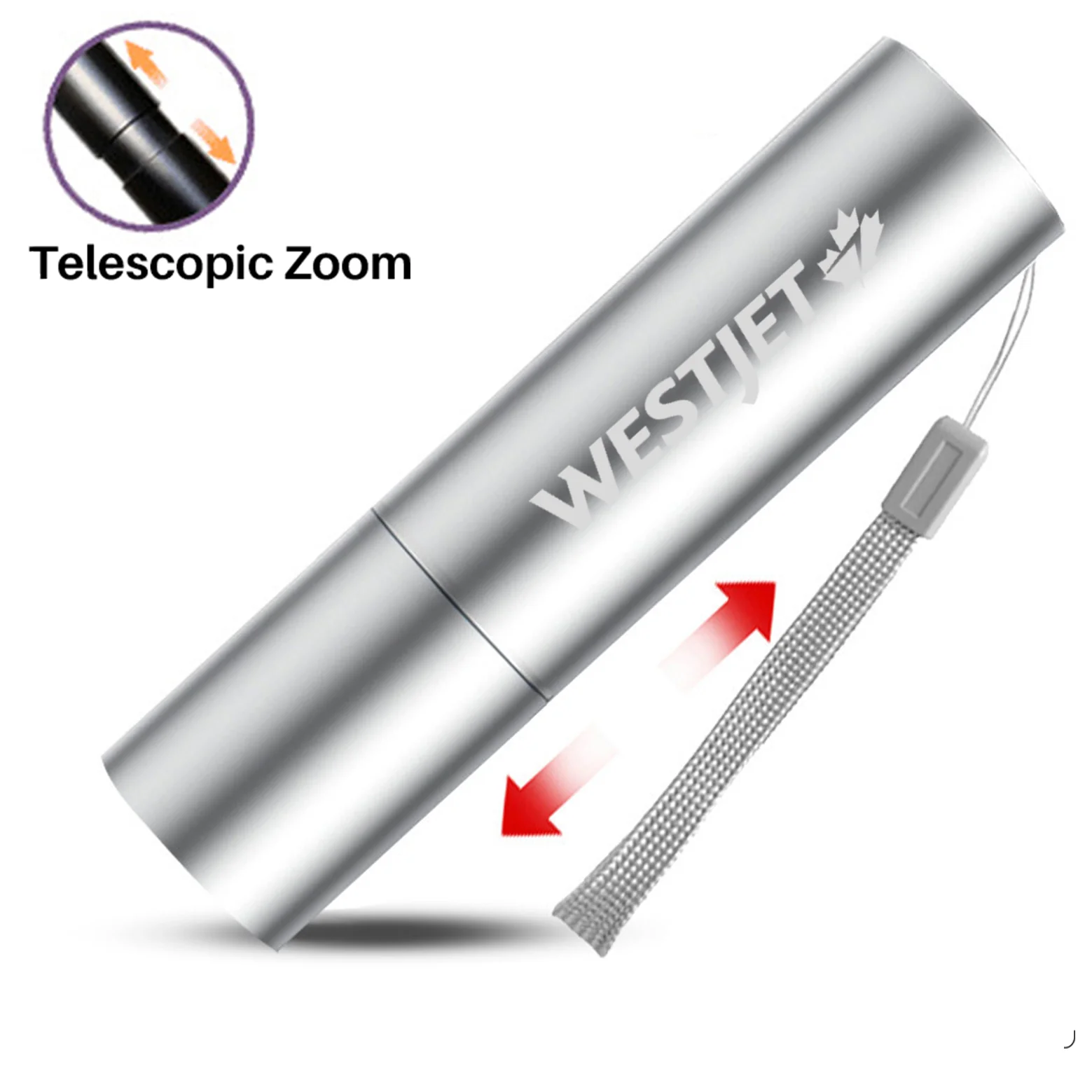WestJet Airlines Designed Mini LED Emergency Flashlight - Image 4