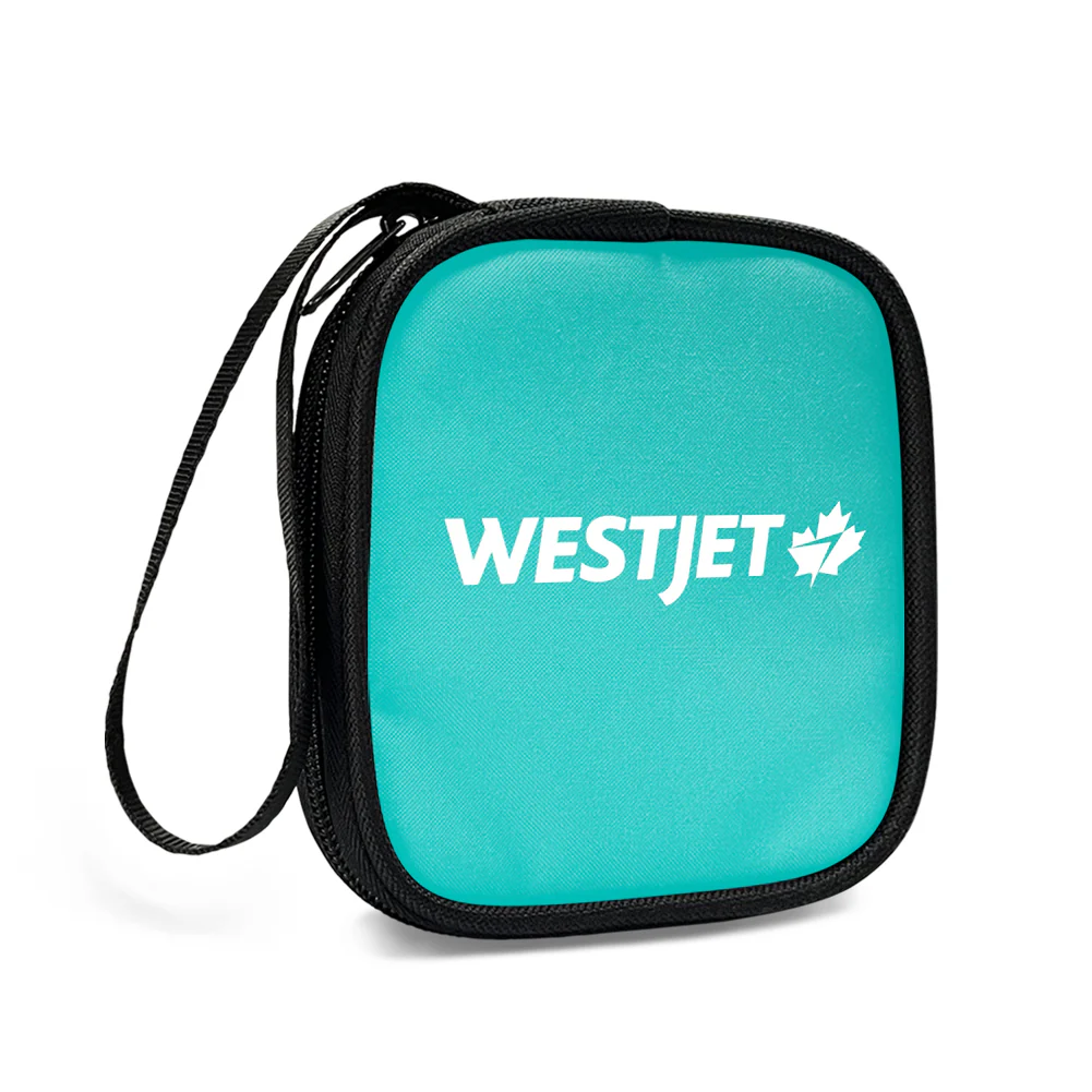 WestJet Airlines Designed Portable Headphone Bag - Image 3