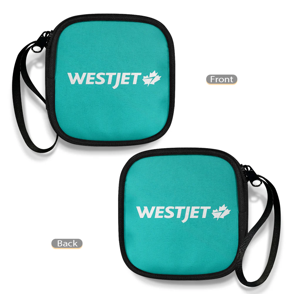 WestJet Airlines Designed Portable Headphone Bag - Image 4